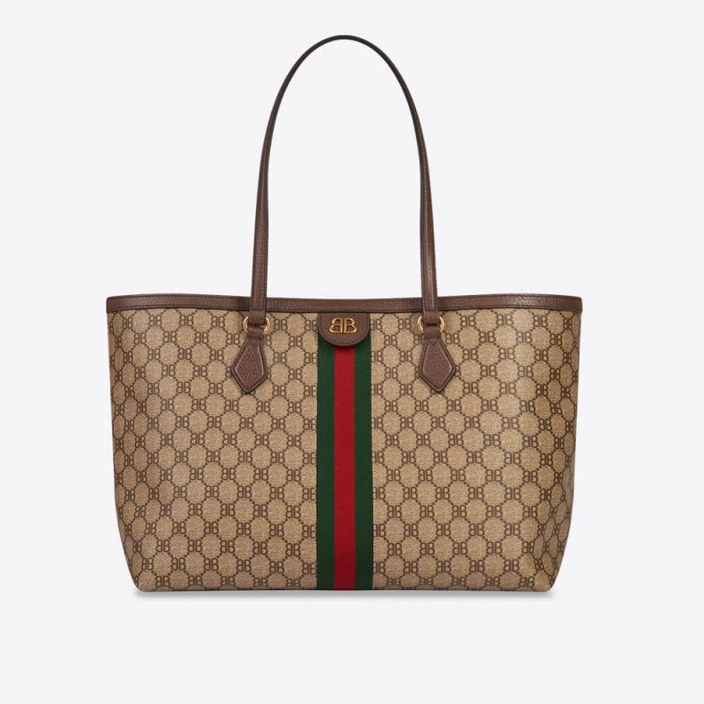 Balenciaga x Gucci Hacker Medium Tote Bag Beige
