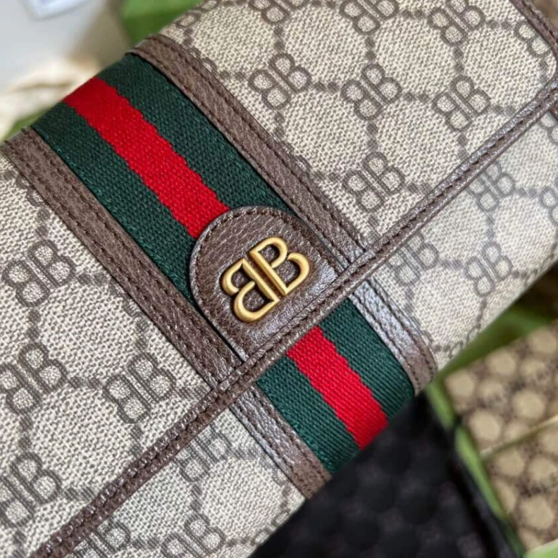 Lv belts replica Adjustabl Balenciaga x Gucci Hacker Mini Crossbody Bag Coffee