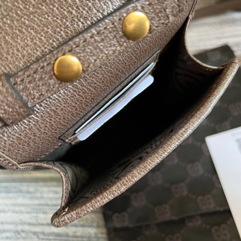 Louis vuitton locations 3 inner c Balenciaga x Gucci Hacker Phone Bag Coffee