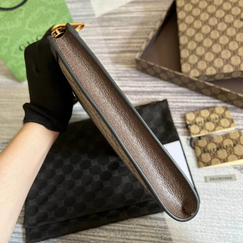 Kitlife Aged gold Balenciaga x Gucci Hacker Pouch Coffee
