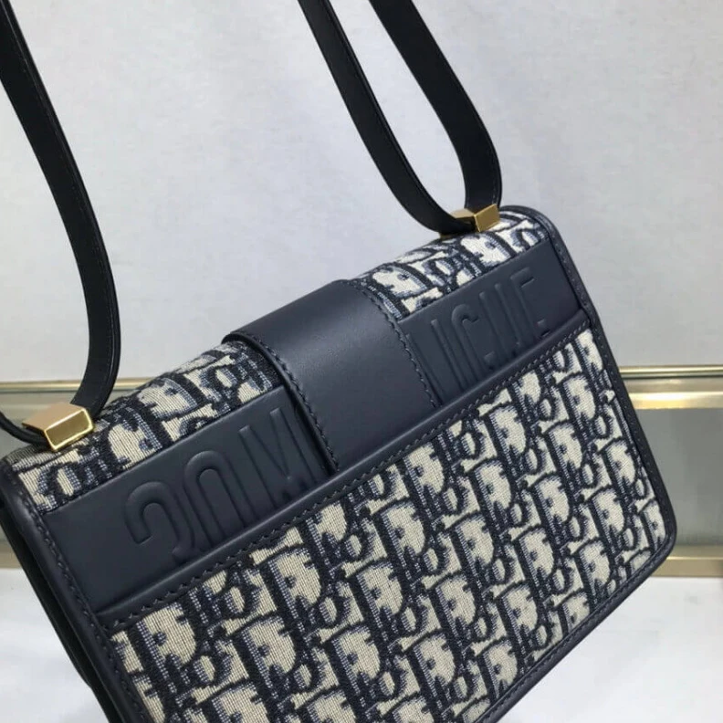 Replica bag 24 x 17 x Christian Dior 30 Montaigne Bag Blue Oblique Jacquard