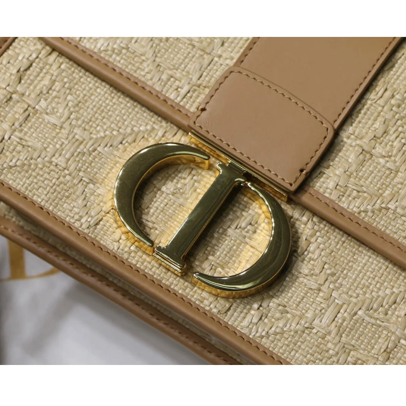 Louis vuitton locations The 30 Mon Christian Dior 30 Montaigne Bag in Natural Cannage Raffia
