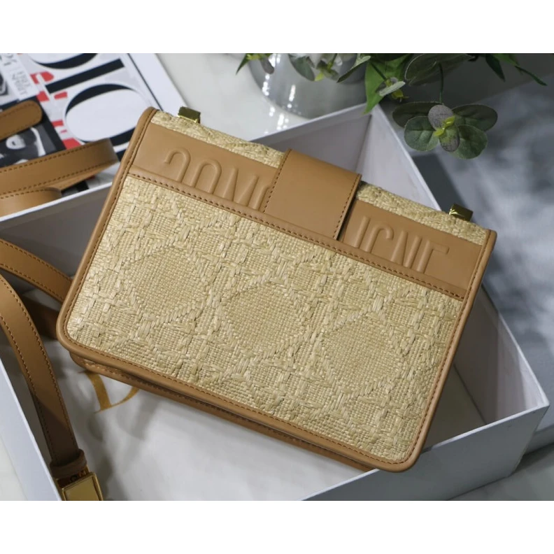 Louis vuitton locations The 30 Mon Christian Dior 30 Montaigne Bag in Natural Cannage Raffia