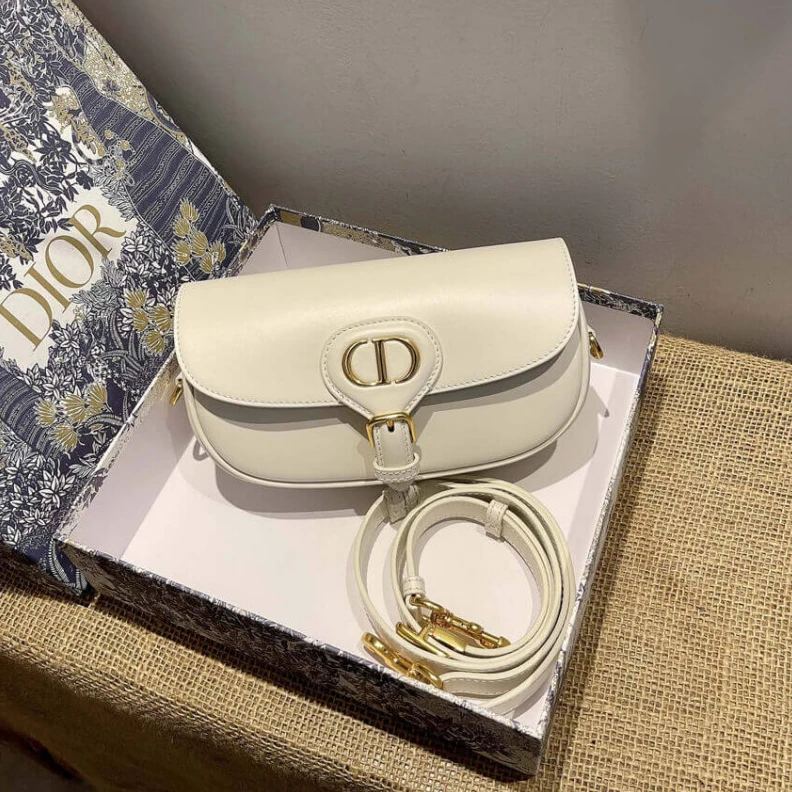 Louis vuitton locations Internal Christian Dior Bobby East-West Bag M9327 in White Box Calfskin