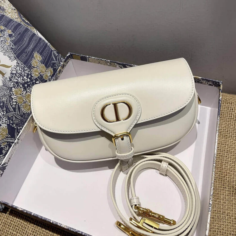 Louis vuitton locations Internal Christian Dior Bobby East-West Bag M9327 in White Box Calfskin