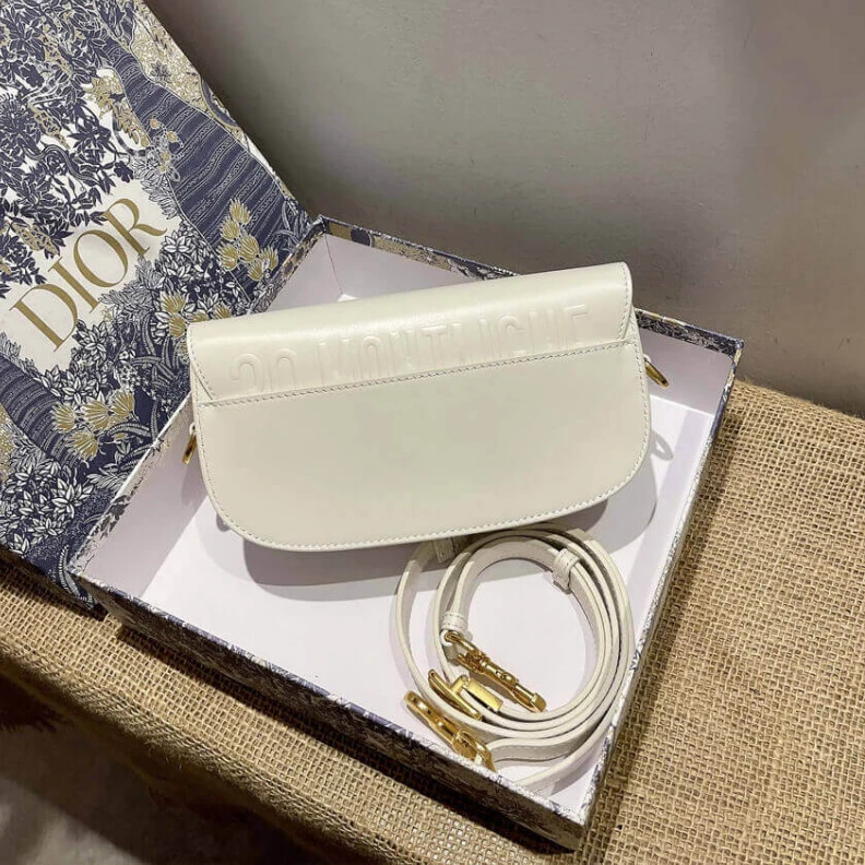 Louis vuitton locations Internal Christian Dior Bobby East-West Bag M9327 in White Box Calfskin