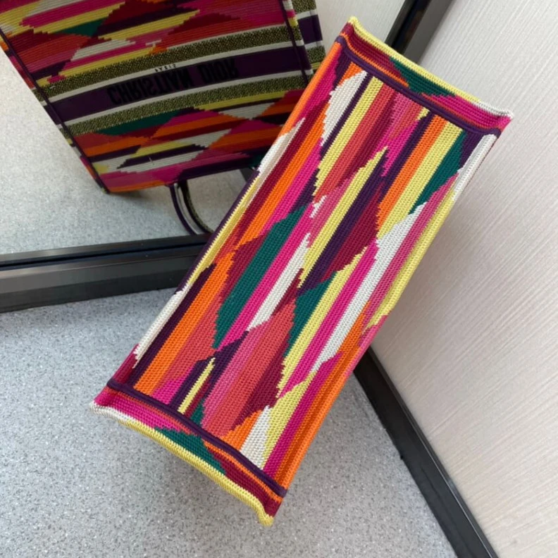 Lv belts replica Can be ca Christian Dior Book Tote Multicolor Patchwork Embroidery