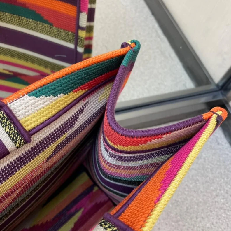 Lv belts replica Can be ca Christian Dior Book Tote Multicolor Patchwork Embroidery