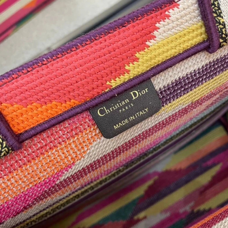 Lv belts replica Can be ca Christian Dior Book Tote Multicolor Patchwork Embroidery
