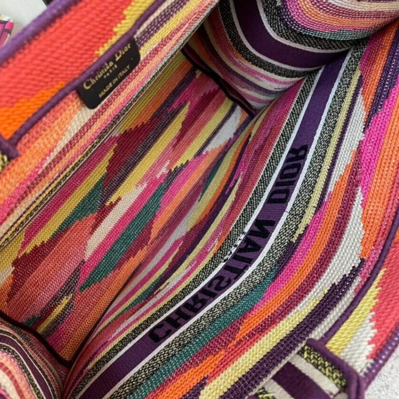 Lv belts replica Can be ca Christian Dior Book Tote Multicolor Patchwork Embroidery