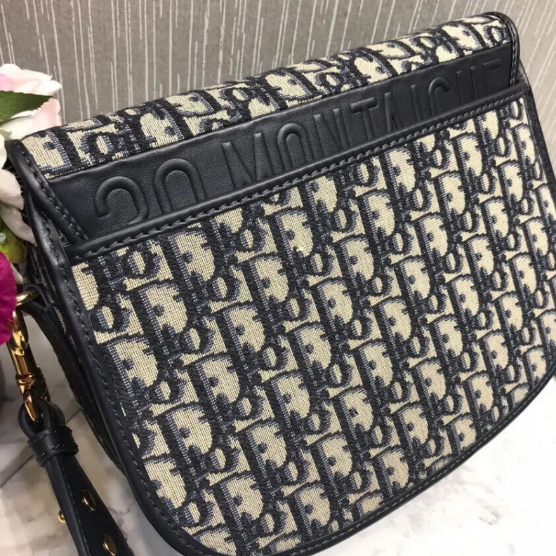 Replica bags 'Christia Christian Dior Large Bobby Bag Blue Oblique Jacquard