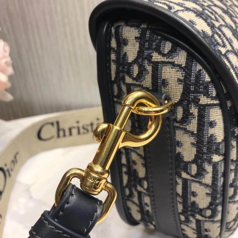 Replica bags 'Christia Christian Dior Large Bobby Bag Blue Oblique Jacquard