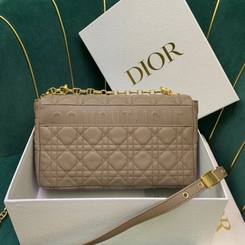 Replica valentino bags The bag m Christian Dior Medium Caro Bag Warm Taupe Supple Cannage Calfskin