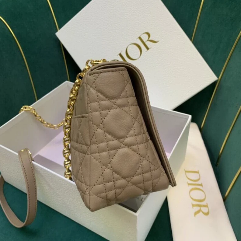 Replica valentino bags The bag m Christian Dior Medium Caro Bag Warm Taupe Supple Cannage Calfskin
