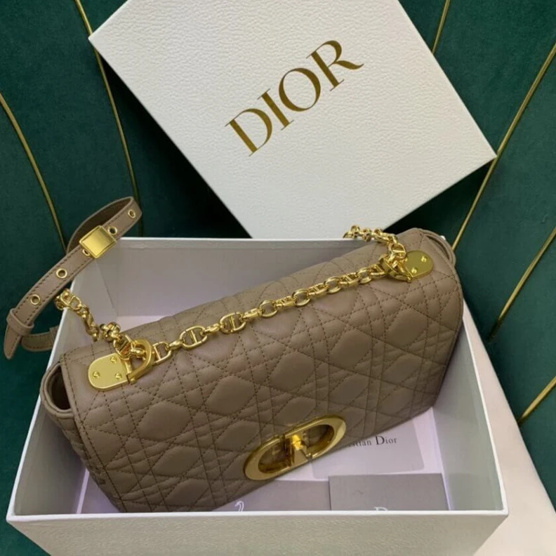 Replica valentino bags The bag m Christian Dior Medium Caro Bag Warm Taupe Supple Cannage Calfskin