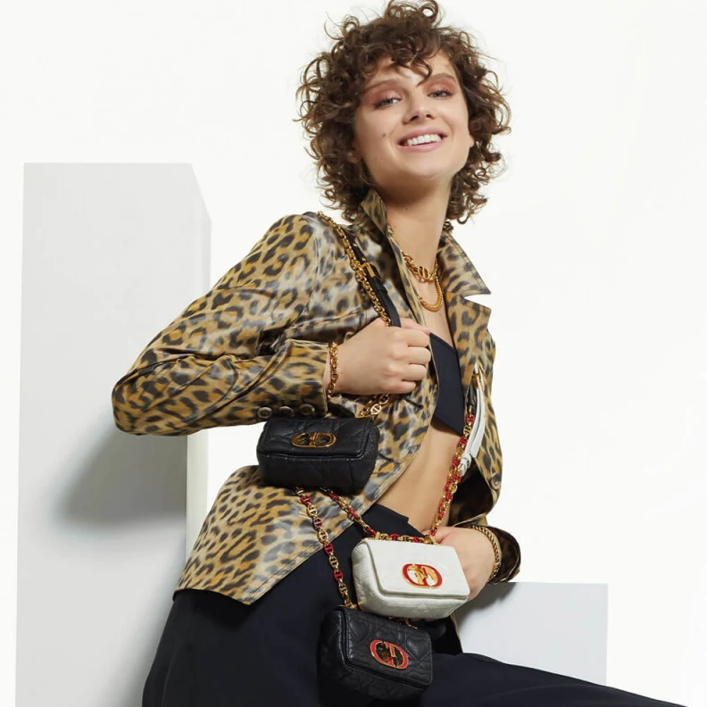 Louis vuitton locations 13 x 8 x Christian Dior Micro Caro Bag Black Supple Cannage Calfskin