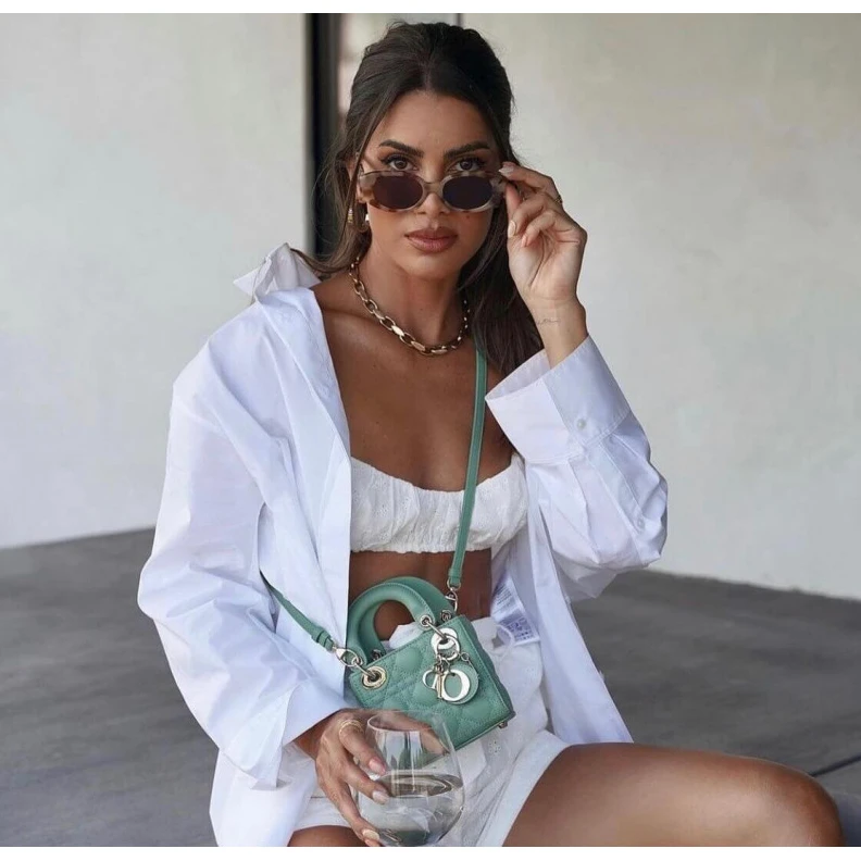 Replica bags The Lady D Christian Dior Micro Lady Dior Bag Green Cannage Lambskin