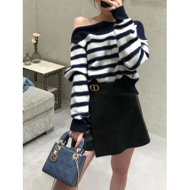 High quality replica bags The bag m Christian Dior Mini Lady Dior Bag Blue Patent Cannage Calfskin