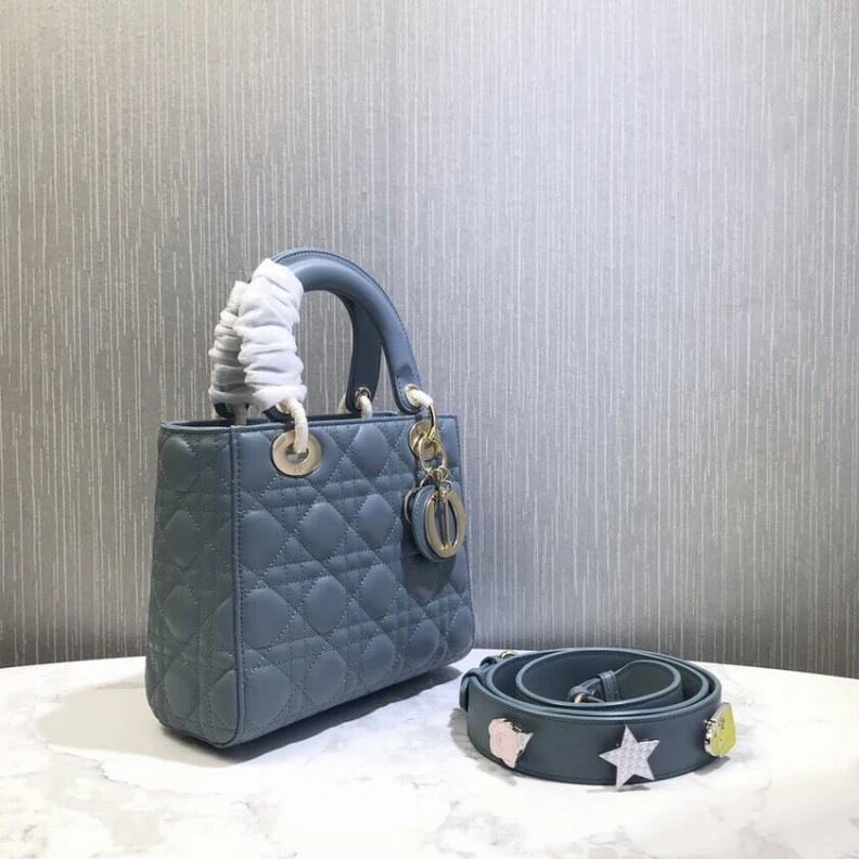 Louis vuitton locations The Lady D Christian Dior My Lady Dior Bag Blue Cannage Lambskin