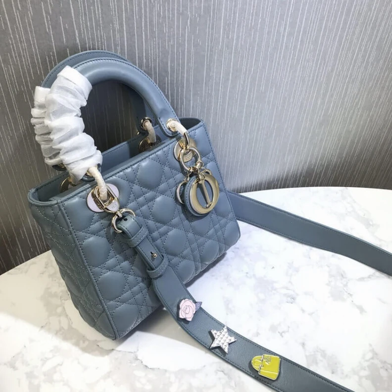 Louis vuitton locations The Lady D Christian Dior My Lady Dior Bag Blue Cannage Lambskin