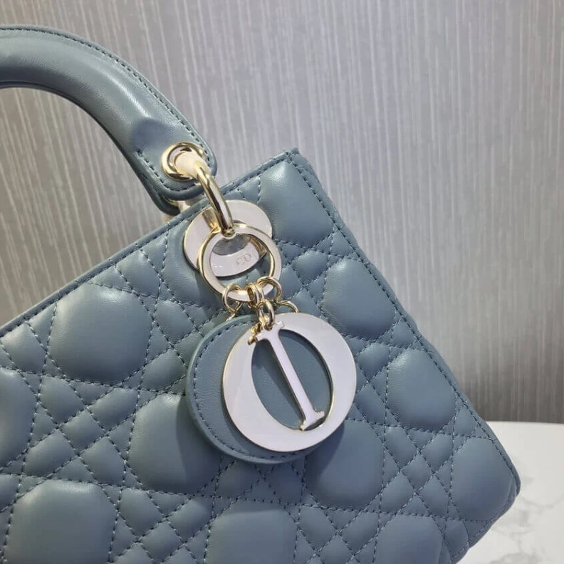 Louis vuitton locations The Lady D Christian Dior My Lady Dior Bag Blue Cannage Lambskin