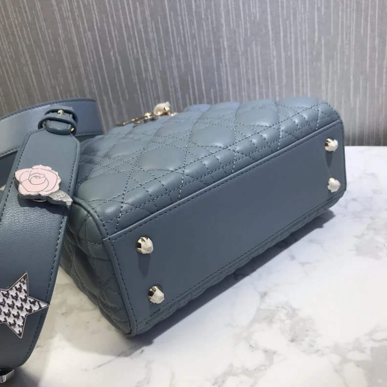 Louis vuitton locations The Lady D Christian Dior My Lady Dior Bag Blue Cannage Lambskin