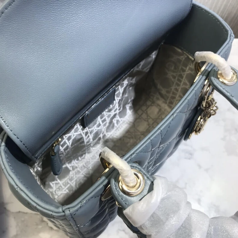 Louis vuitton locations The Lady D Christian Dior My Lady Dior Bag Blue Cannage Lambskin