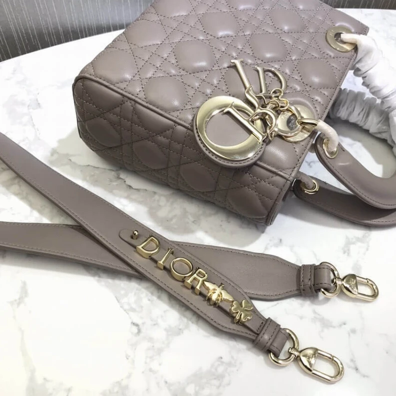 Replica ysl bags Wide, adj Christian Dior My Lady Dior Bag Steel Gray Cannage Lambskin