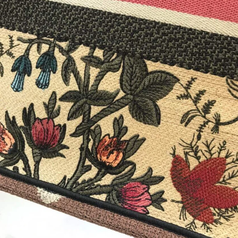 Replica bags The Dior B Christian Dior Small Book Tote Broderie Flowers Multicolore
