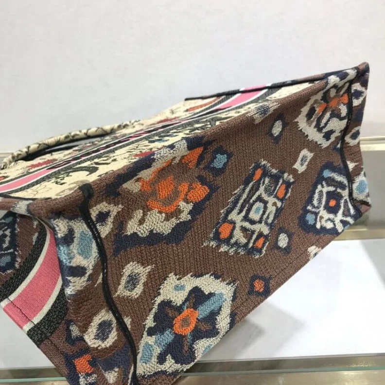 Replica bags The Dior B Christian Dior Small Book Tote Broderie Flowers Multicolore