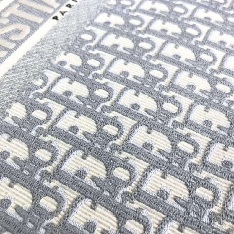 Replica bags The Dior B Dior Book Tote Grey Oblique Embroidery