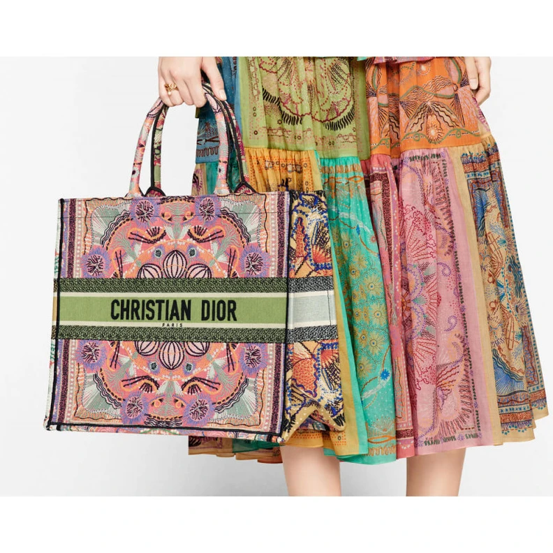 Replica bags 'Christia Dior Book Tote Multicolor In Lights Embroidery