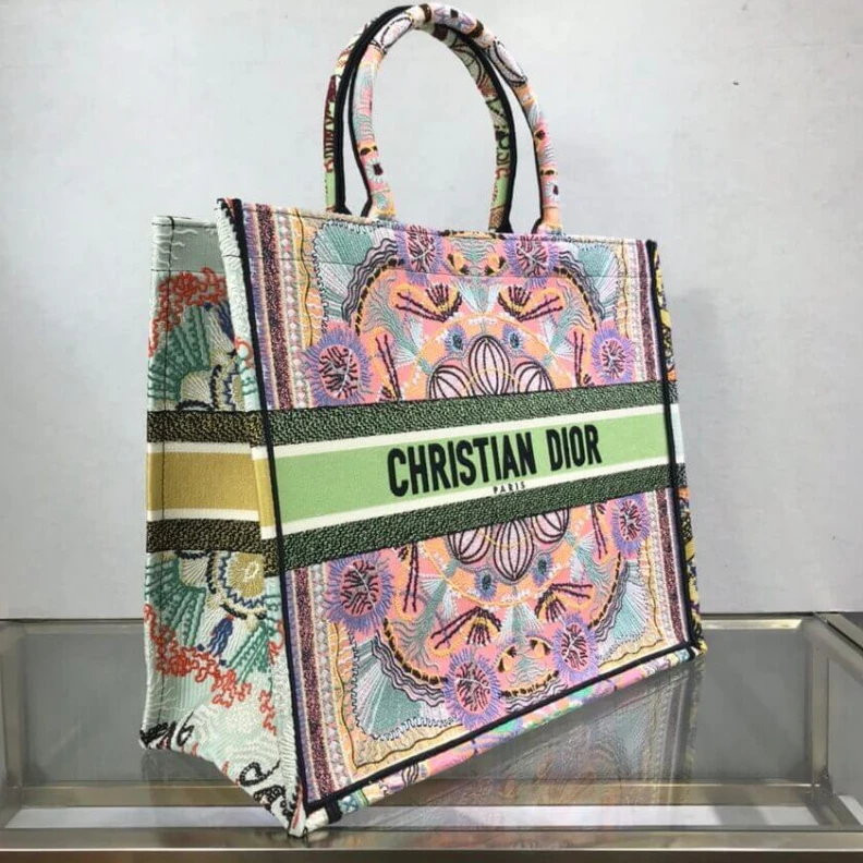 Replica bags 'Christia Dior Book Tote Multicolor In Lights Embroidery