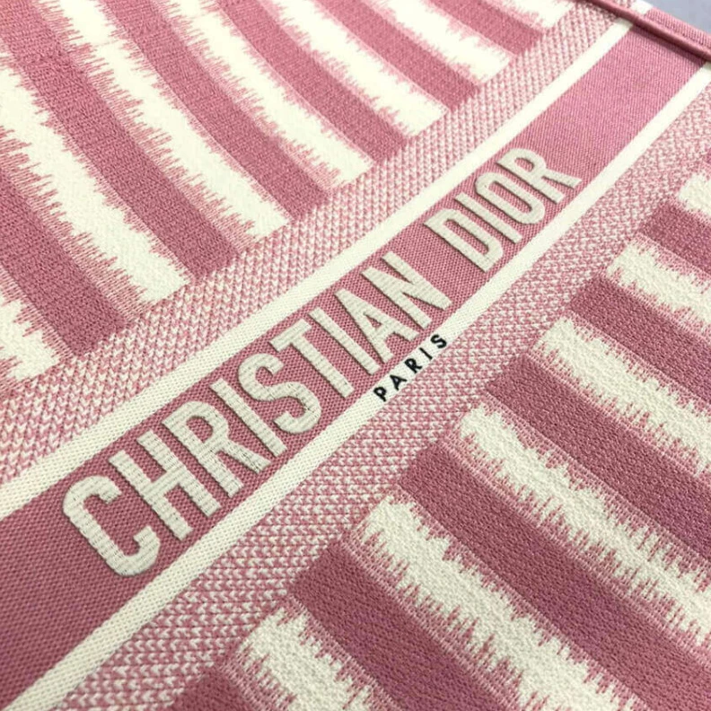 Louis vuitton locations The Dior B Dior Book Tote Pink D-Stripes Embroidery