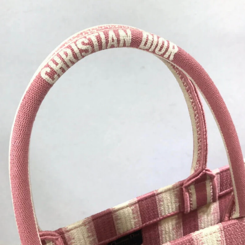 Louis vuitton locations The Dior B Dior Book Tote Pink D-Stripes Embroidery