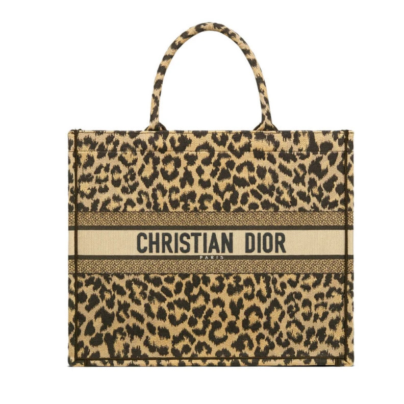 Firma “CH Dior Book Tote Ricamo Mizza Beige Multicolore