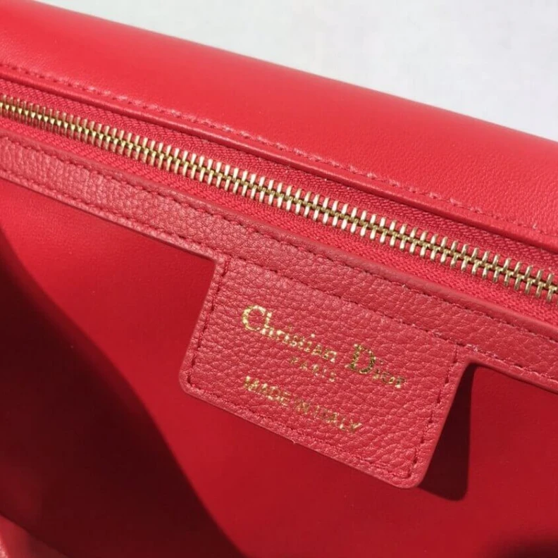 Shop shoulder bags Can be ca Dior Large Caro Bag Red Supple Cannage Calfskin