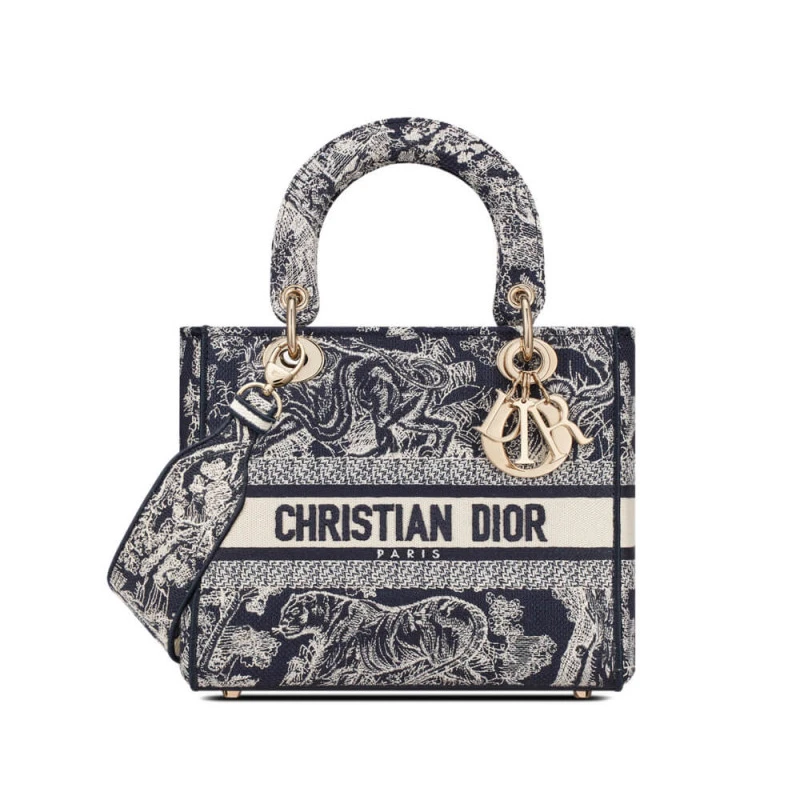 Dust bag Dior Medium Lady D-Lite Bag Blue Toile de Jouy Reverse Embroidery