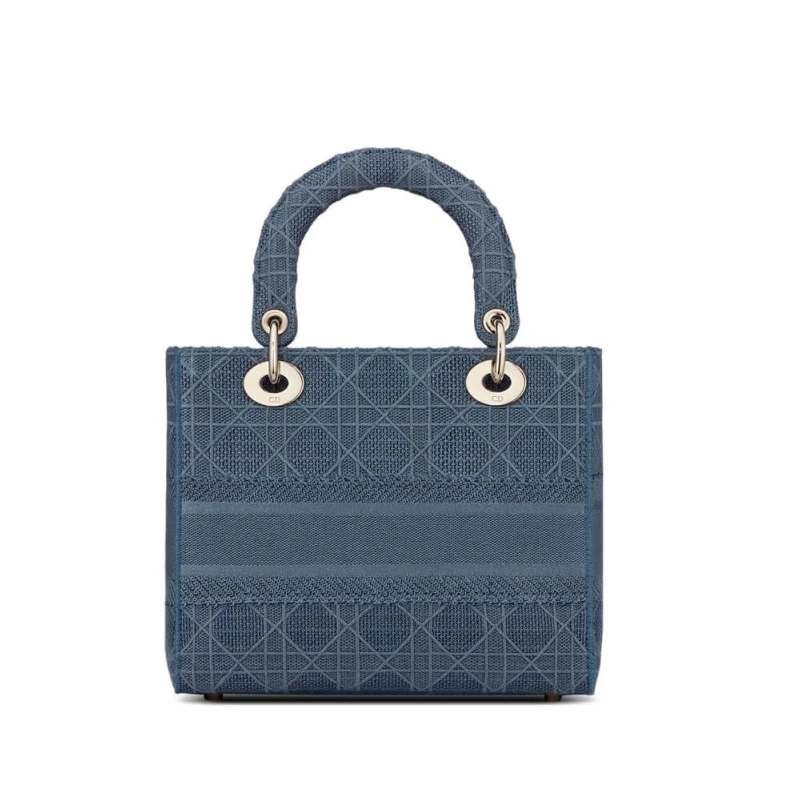 Lv belts replica May be ca Dior Medium Lady D-Lite Bag Dark Denim Blue Cannage Embroidered