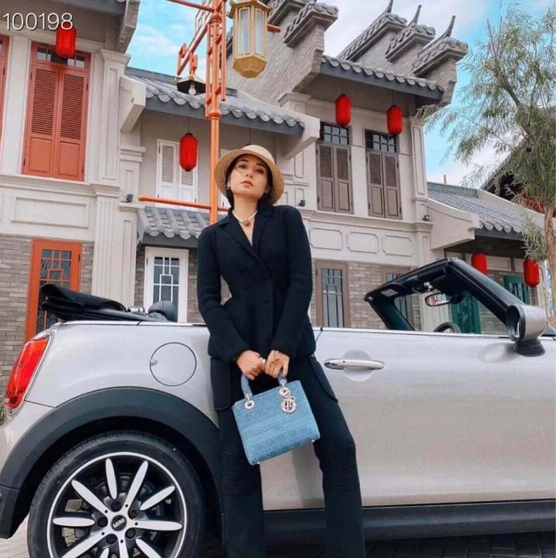 Lv belts replica May be ca Dior Medium Lady D-Lite Bag Dark Denim Blue Cannage Embroidered