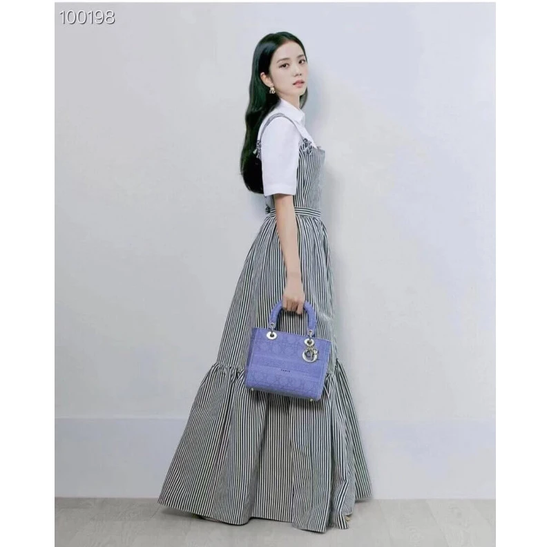 Lv belts replica May be ca Dior Medium Lady D-Lite Bag Dark Denim Blue Cannage Embroidered