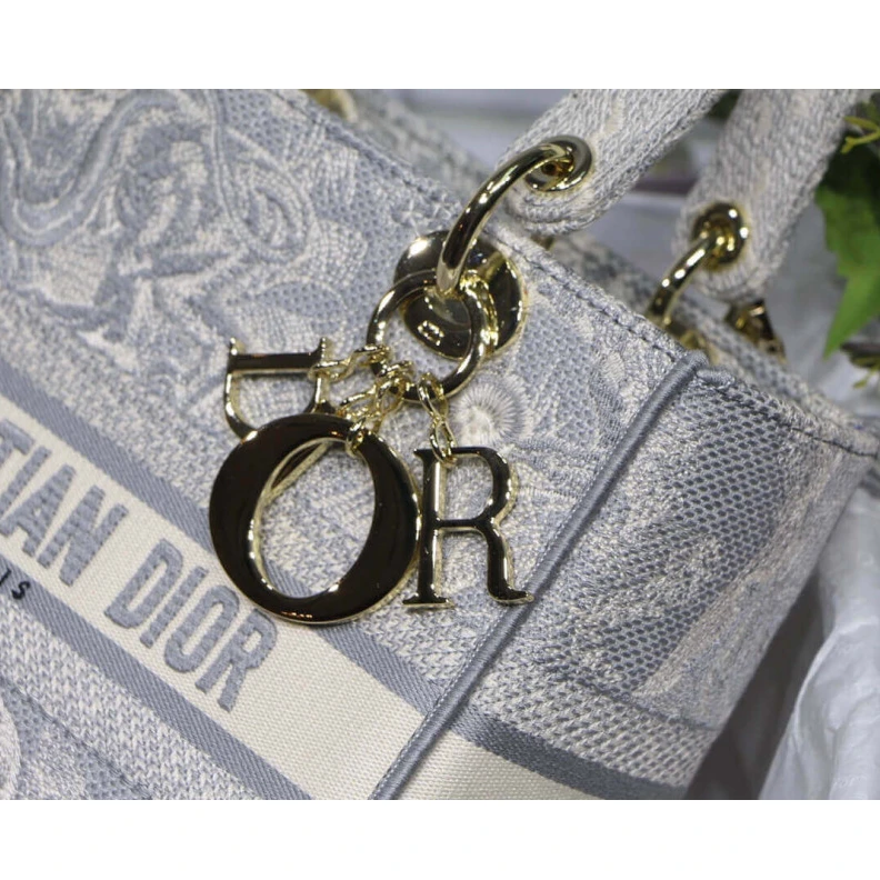 Louis vuitton locations 24 x 20 x Dior Medium Lady D-Lite Bag Gray Toile de Jouy Reverse Embroidery