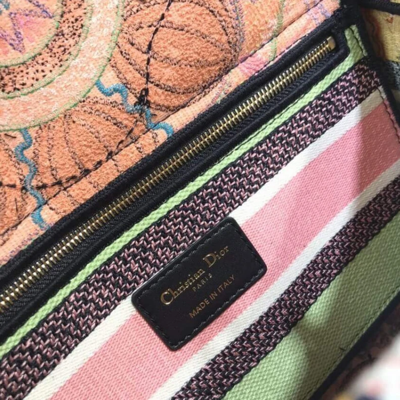 High quality replica bags Interior Dior Medium Lady D-Lite Bag Multicolor Lights Embroidery