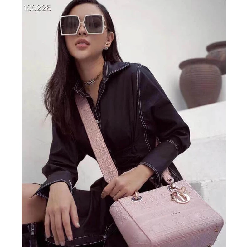 Replica bags lv Large, re Dior Medium Lady D-Lite Bag Pink Cannage Embroidered