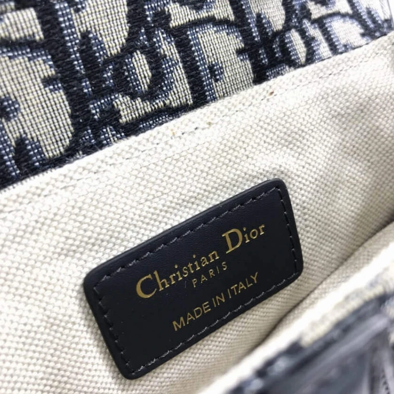 High quality replica bags 21 x 18 x Dior Mini Saddle Bag Blue Oblique Jacquard