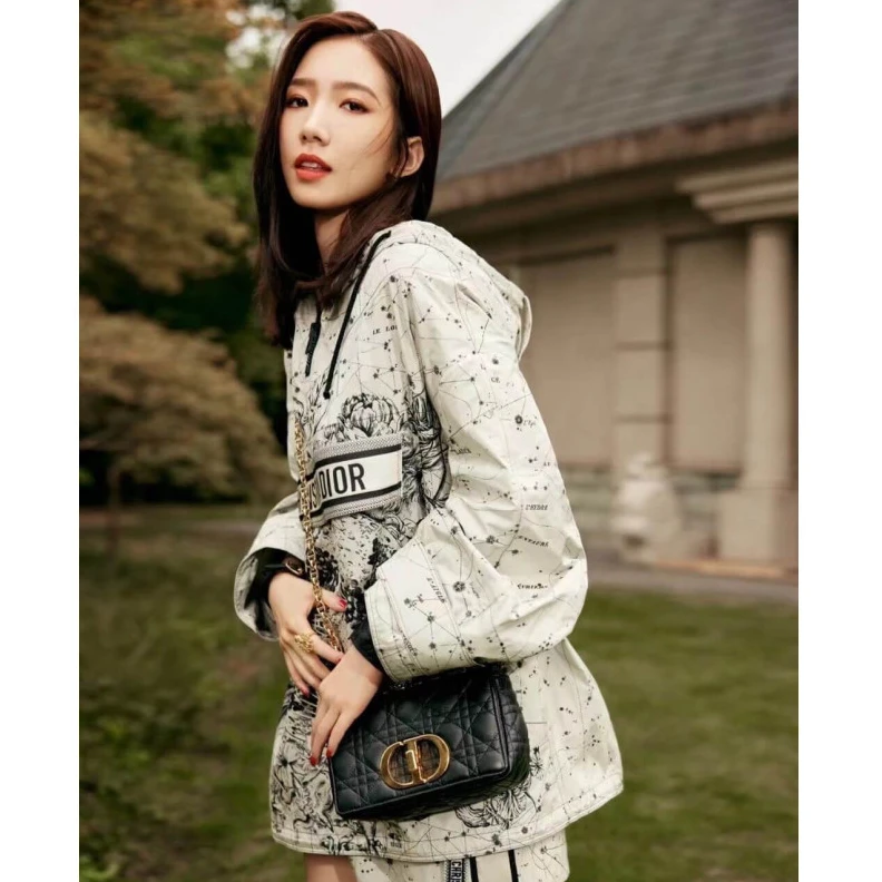 Replica bags Embossed Dior Small Caro Bag Black Supple Cannage Calfskin