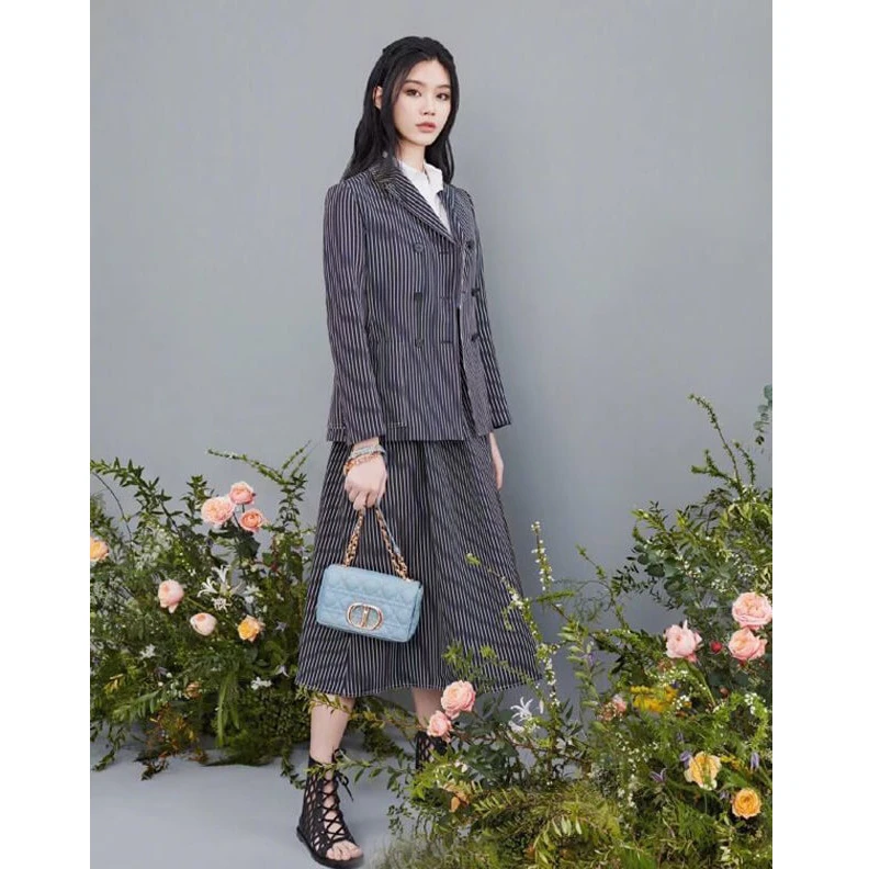 Replica ysl bags 20 x 12 x Dior Small Caro Bag Cloud Blue Supple Cannage Calfskin