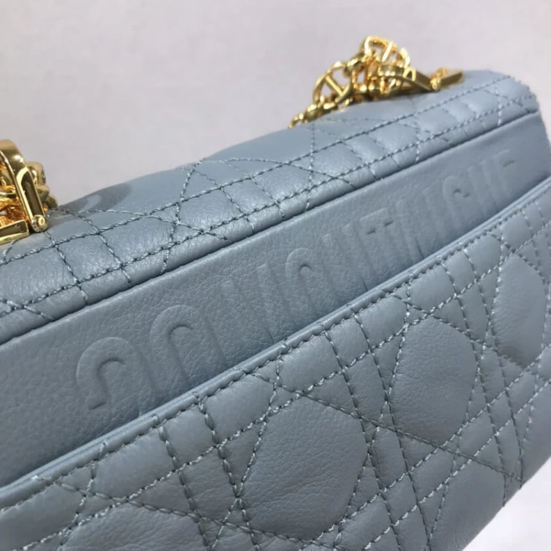 Replica ysl bags 20 x 12 x Dior Small Caro Bag Cloud Blue Supple Cannage Calfskin