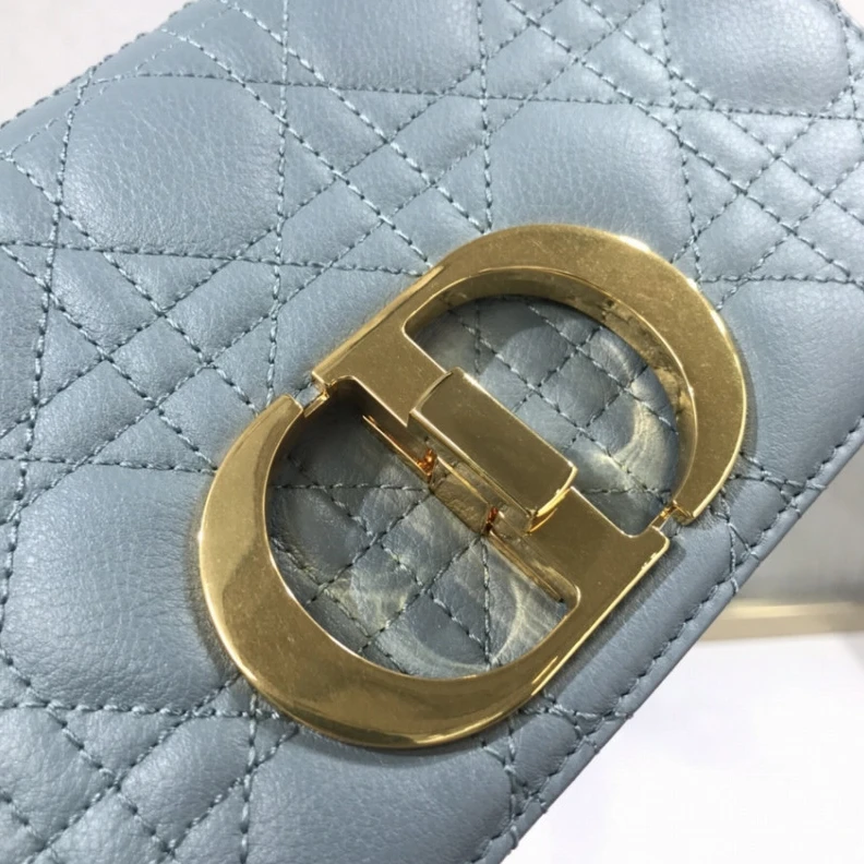 Replica ysl bags 20 x 12 x Dior Small Caro Bag Cloud Blue Supple Cannage Calfskin