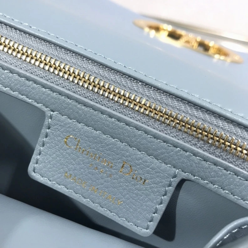 Replica ysl bags 20 x 12 x Dior Small Caro Bag Cloud Blue Supple Cannage Calfskin